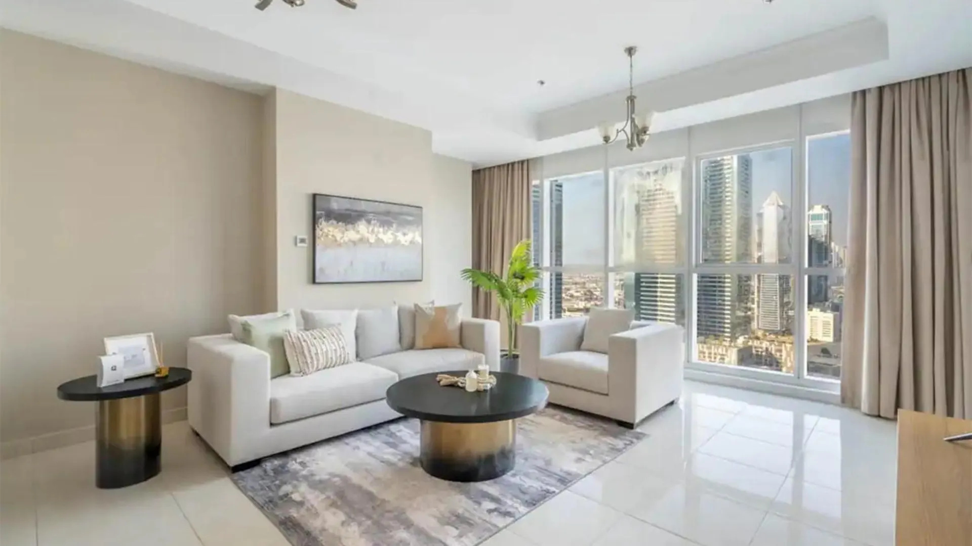 Lux 1Br Apartment In Court Tower With Partial Sea View Dubai
